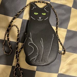 Black cat crossbody